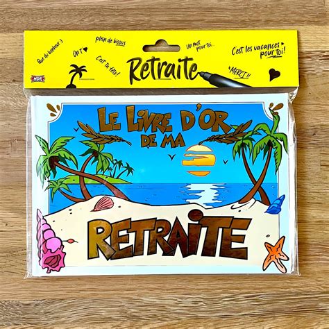 cadeau départ en retraite Livre d or Retraite 5 56