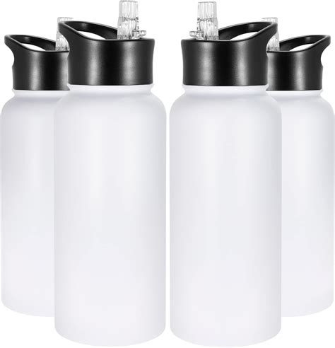 Amazon VQRRCKI 32 Oz Insulated Water Bottle Bulk 4 Pack Stainless