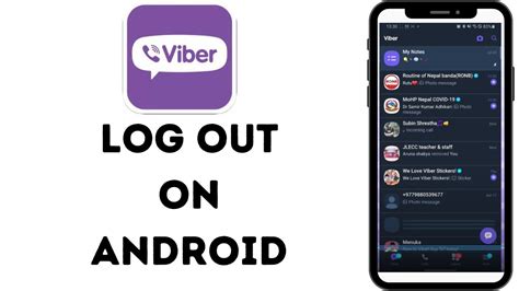 How To Log Out Of Viber On Android Sign Out Of Viber Account YouTube