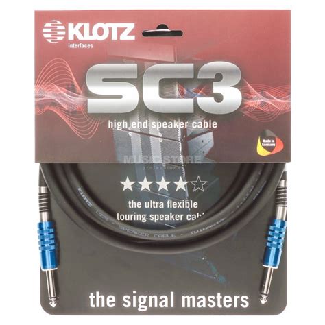 Klotz SC3PP01SW Speaker Cable 1 M MUSIC STORE Professional