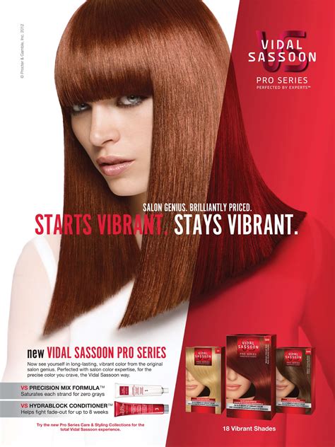 Beauty Advertising Vidal Sassoon Hair Products Hair Advertising Haircare Advertising Beauty