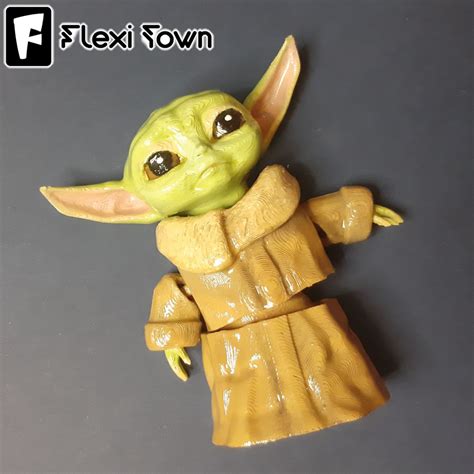 Archivo Stl Gratis Flexi Print In Place Beb Yoda Plan De La