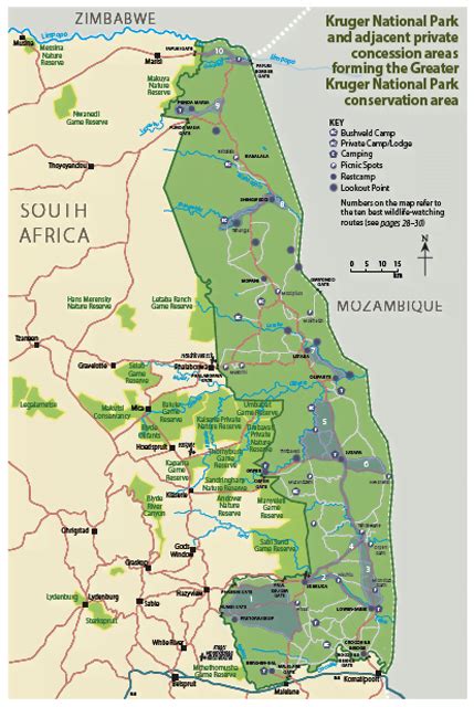 Kruger Park Lodge Map