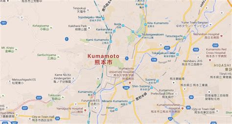 Map of Kumamoto