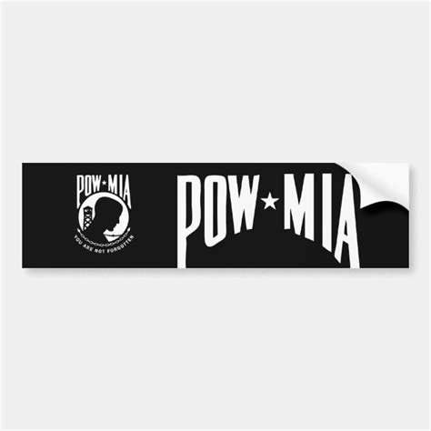 POW MIA Bumper Sticker | Zazzle.com