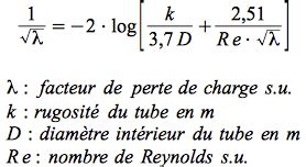 Pertes de charge linéiques Exercice d auto évaluation