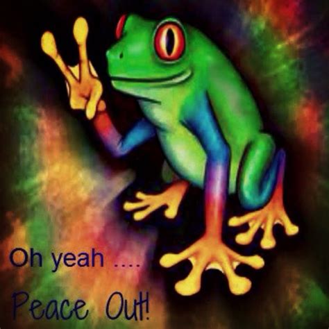 The Peace Frog Peace Frog Peace And Love Peace Sign Art