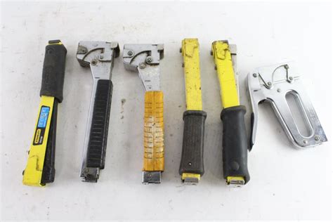 Staple Gun, Heavy Duty Hammer Tacker, And More, 6 Pieces | Property Room