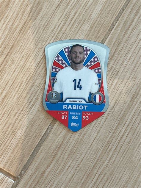 Rabiot Euro 2024 match attax 興趣及遊戲 收藏品及紀念品 古董收藏 Carousell