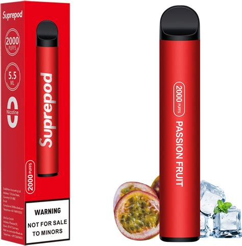 Suprepod Vaper Sin Nicotina 2000 Puffs Vaper Desechable De Sabores Pod