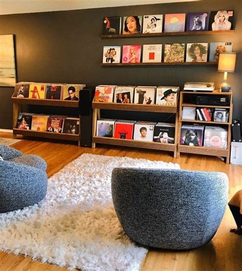 Vinyl Room With Album Storage Stands Vinyl Room Vinyl Record Room