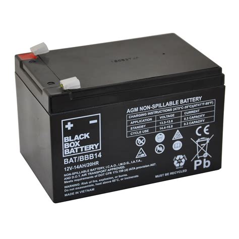 14Ah Black Box AGM Battery Mobility For You