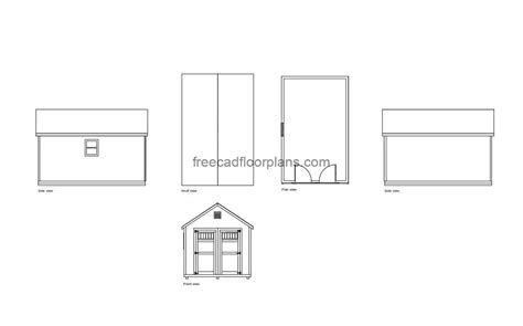 10×15 Shed Free Cad Drawings