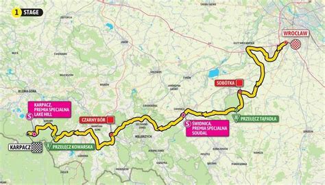 Tour De Pologne 2024 Pierwszy Etap MAPA Trasa 1 Etapu TdP 2024