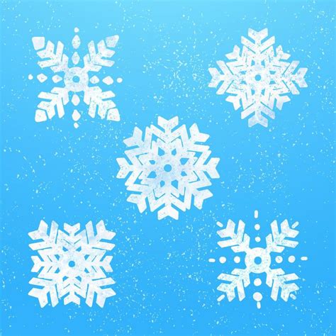 Snowflakes collection winter theme illustration 14480097 Vector Art at Vecteezy