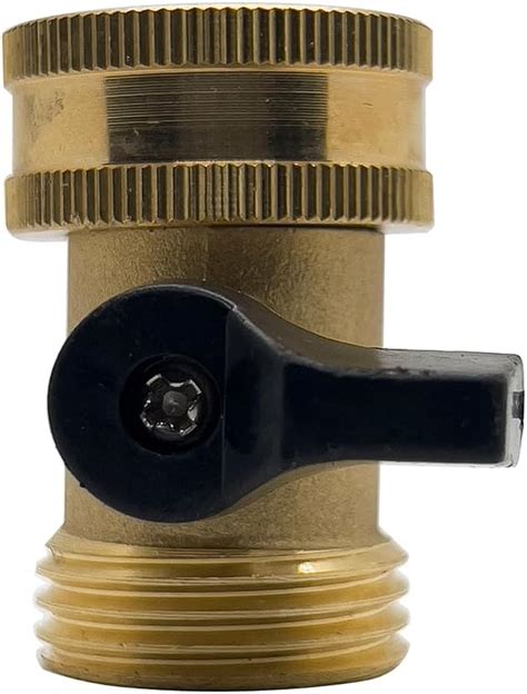 Solivede Heavy Duty Brass Garden Hose Shut Off Valve 34 Water Hose Shut Off