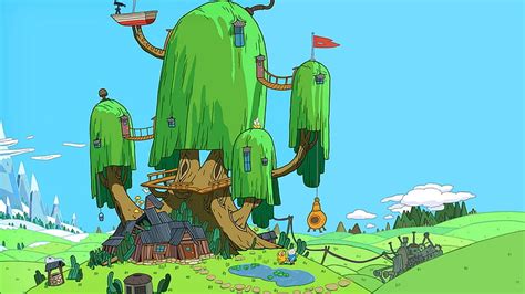 5760x1080px | free download | HD wallpaper: trees adventure time adventure time with finn and ...