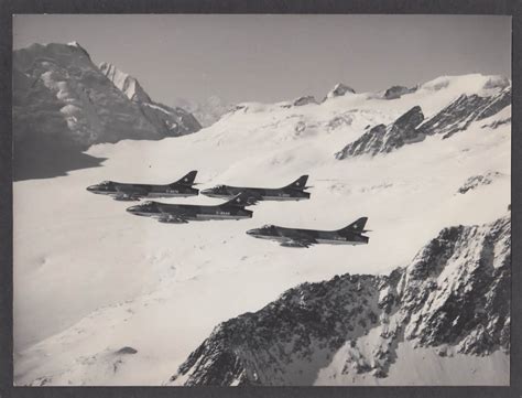 Swiss Air Force Hawker Hunter Mk 58 Squadron 8 fighter jet 8x10 photo