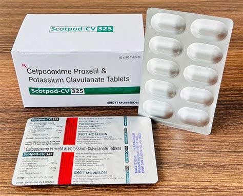 Cefpodoxime Proxetil 200 Mg Potassium Clavulanate Diluted 125 Mg Tablets Manufacturer Supplier