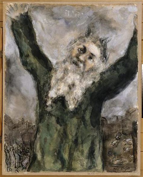 Moses spreads death among the Egyptians, 1931 - Marc Chagall - WikiArt.org