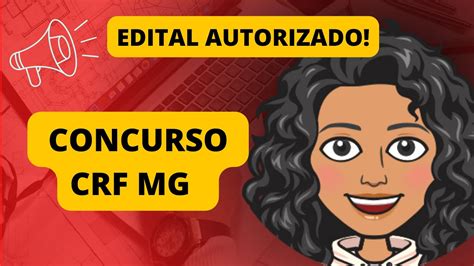 EDITAL AUTORIZADO CONCURSO CRF MG YouTube