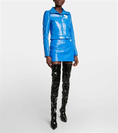 Courreges Faux Leather Miniskirt Courreges