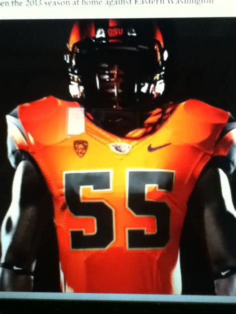 The Oregon State Football uniforms! (The logo dose NOT look like a ...