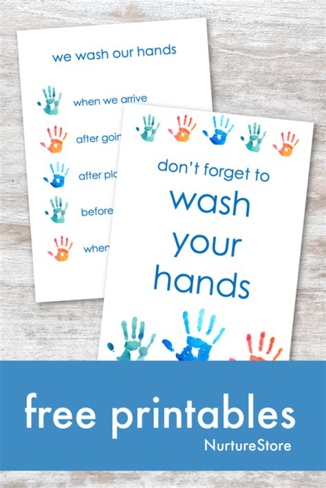 Kids Washing Hands Poster