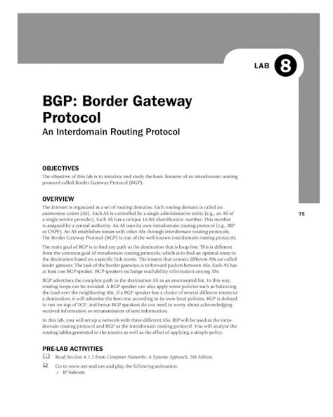 Pdf Bgp Border Gateway Protocol Dokumen Tips