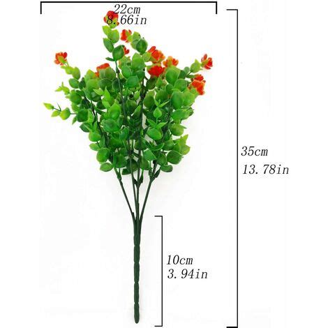 LYCXAMES Flores Artificiales De Eucalipto Ramo De Plantas Artificiales