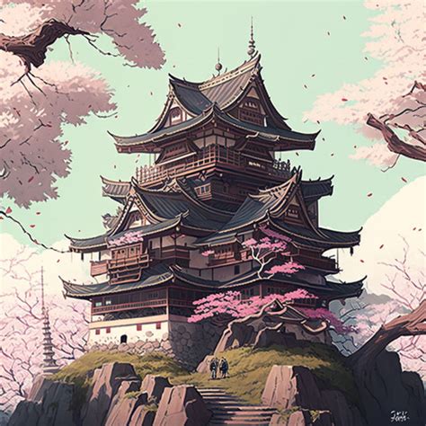 Japanese Castle by ObsidianPlanet on DeviantArt