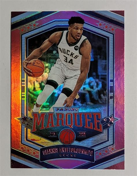 2021 22 Panini Chronicles Marquee Pink 362 Giannis Antetokounmpo For