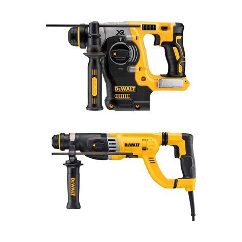 Shop Dewalt 8 5 Amp Sds Plus Corded Rotary Hammer Drill And Xr 20 Volt Max 1 In Sds Plus Variable