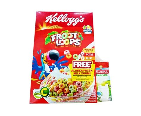 Kellogg’s Froot Loops 300g + Alaska Fresh Milk 200mL