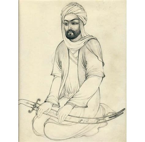 a pencil drawing of a man sitting on the ground