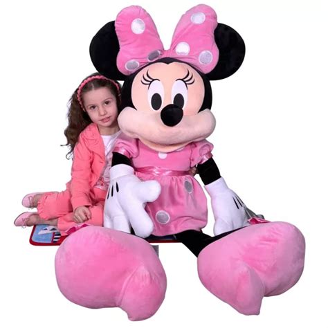 Gigante Minnie Mouse Cm Peluche Disney Originale Ragazza Bambina Eur