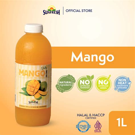 Jual Sunfresh Daily Mango Juice Liter Mengandung Vitamin C A Jus