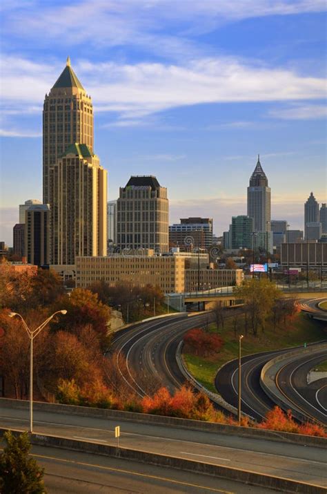 Atlanta Skyline editorial image. Image of highway, city - 22134310