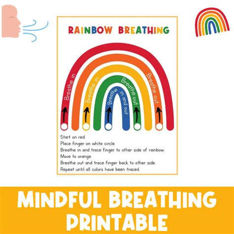 Deep Breathing Grounding Calm Down Strategies Poster Inspire