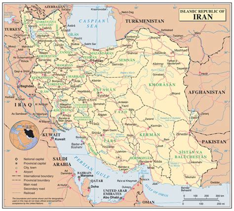 Large Detailed Political Map Of Iran With Roads Cities And Airports Images