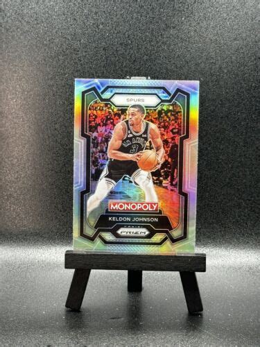 2023 24 Panini Prizm Monopoly Silver Prizm Keldon Johnson 79 SPURS SSP