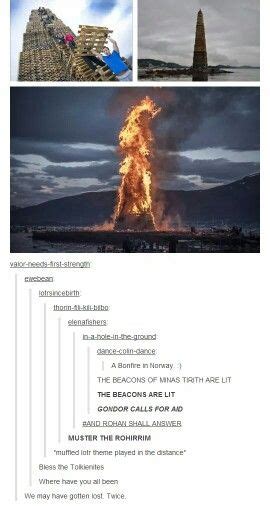 The Beacons Of Minas Tirith Are Lit Gondor Calls For Aid And Rohan