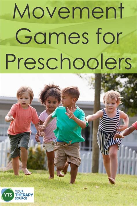 Movement Games for Preschoolers - Your Therapy Source