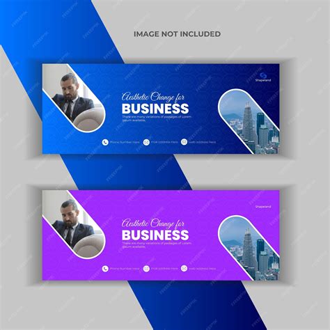 Premium Vector Modern Facebook Cover Design Template