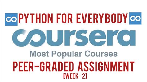 Courserapython For Everybody Peer Graded Assignment Solution