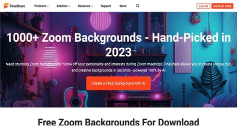 FineShare AI Zoom Background Generator - TheAIPedia