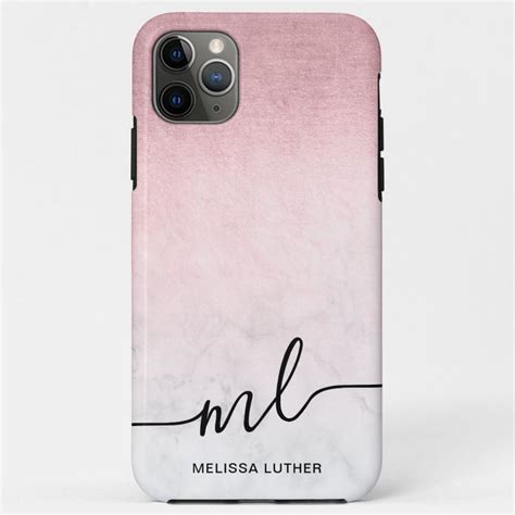 Elegant Modern Gradient Rose Gold White Marble Case Mate Iphone Case Zazzle White Marble