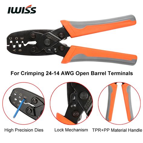 Iwiss Iws A Open Barrel Terminal Crimper Plier Tool For Molex Style