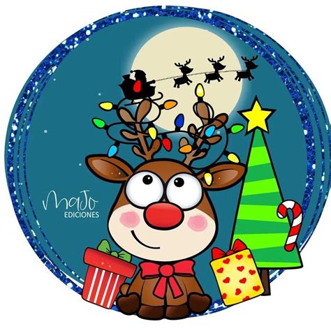 Pin de judith lizarraga en diciembre Etiquetas navideñas Sticker