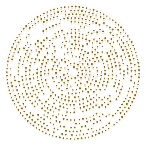 Random Dots Circles Abstract Speckles Dotted Radial Radiating